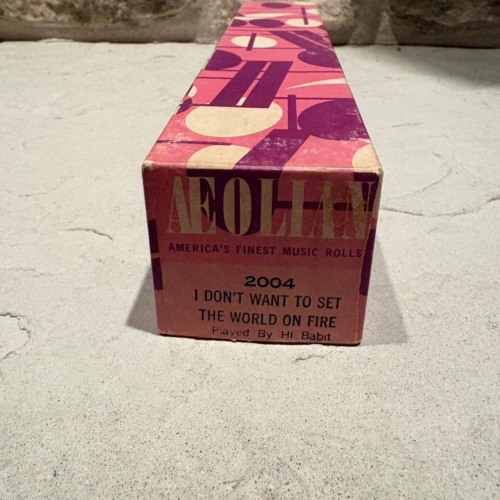 Aeolian Music Roll in Pink and Purple